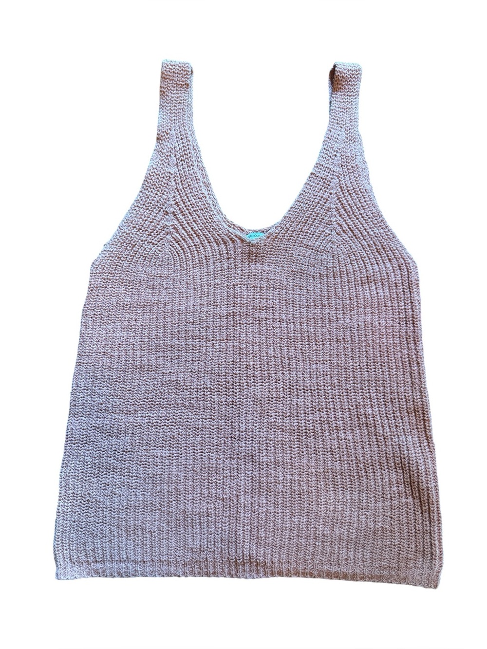 Madewell Knit Tank Top in Light Mauve